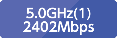 5.0GHz(1) 2402Mbps