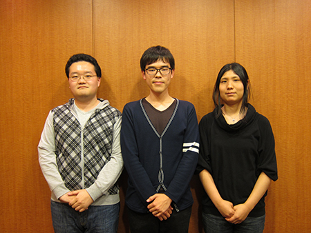 JANOG33 Meeting LAチームのメンバー（左から、山口勝司さん、神谷尚秀さん、辰巳智さん）