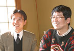 匠技研代表谷山氏（右）とビジネスパ－トナーの中島氏(左）