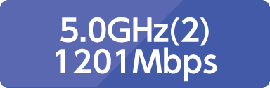 5.0GHz(2) 1201Mbps
