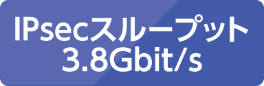 IPsecスループット3.8Gbit/s