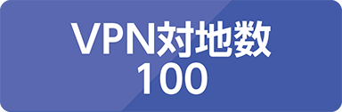 VPN対地数 100